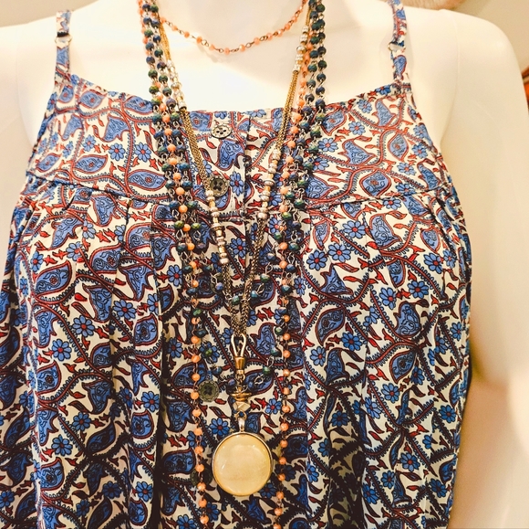 Karma Highway*3 Prints Avail* Blue Babydoll  Fluffer Mini Dress OS - Picture 3 of 8